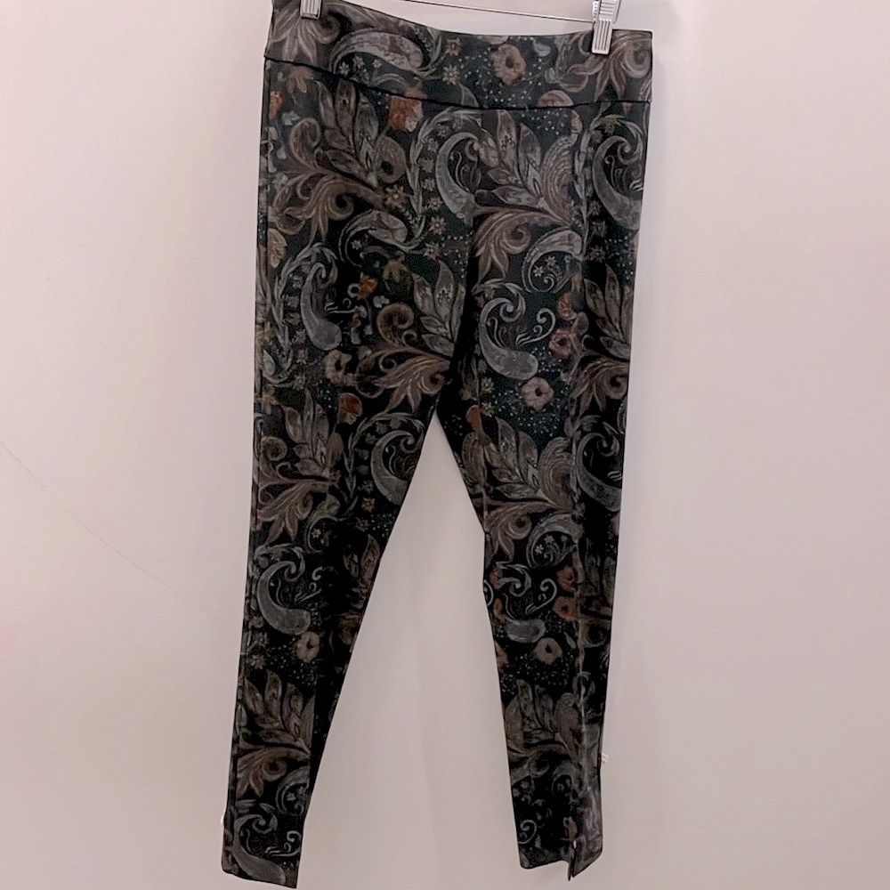 Estelle & Finn Paisley Pants Pull-On Leggings Size 4